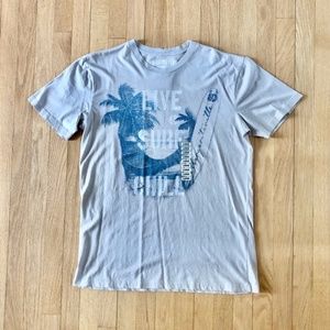 NWT Margaritaville Grey Surf graphic tee